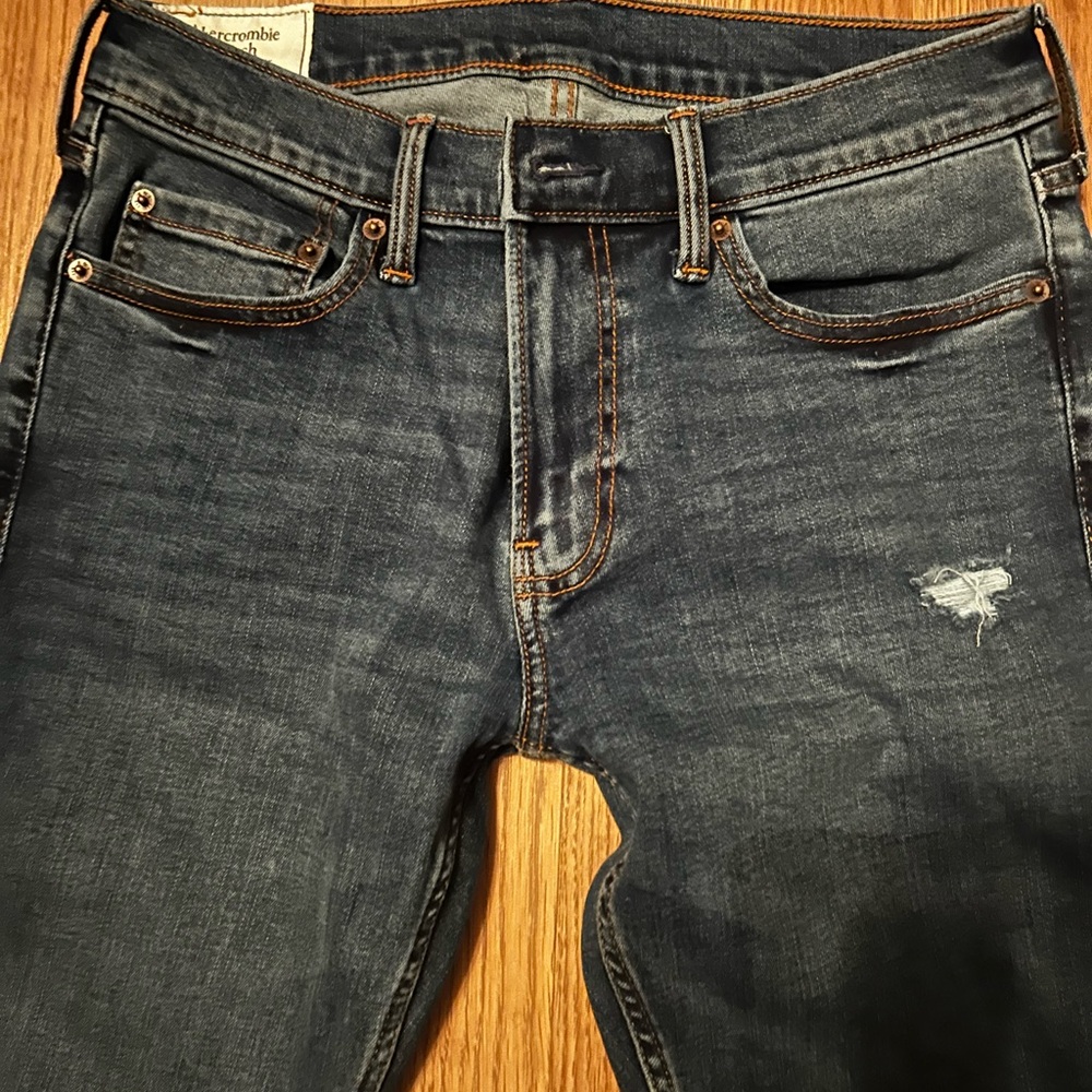 Abercrombie & Fitch Dark Blue Slim Men's Jeans